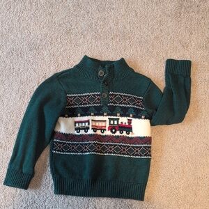 The Children's Place Forest Green Knit Sweater